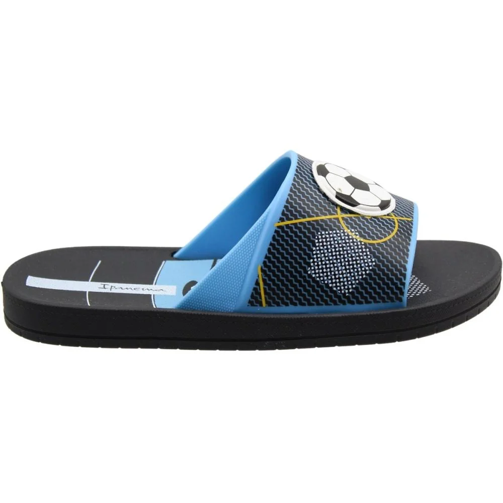 Chinelo Slide Infantil Ipanema Sporty Juvenil Menino Preto 2