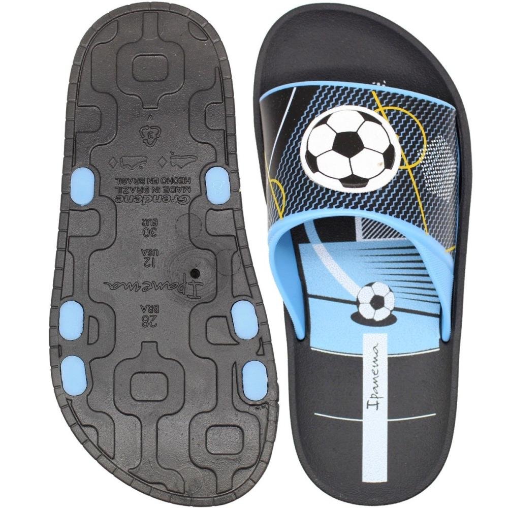 Chinelo Slide Infantil Ipanema Sporty Juvenil Menino Preto 3