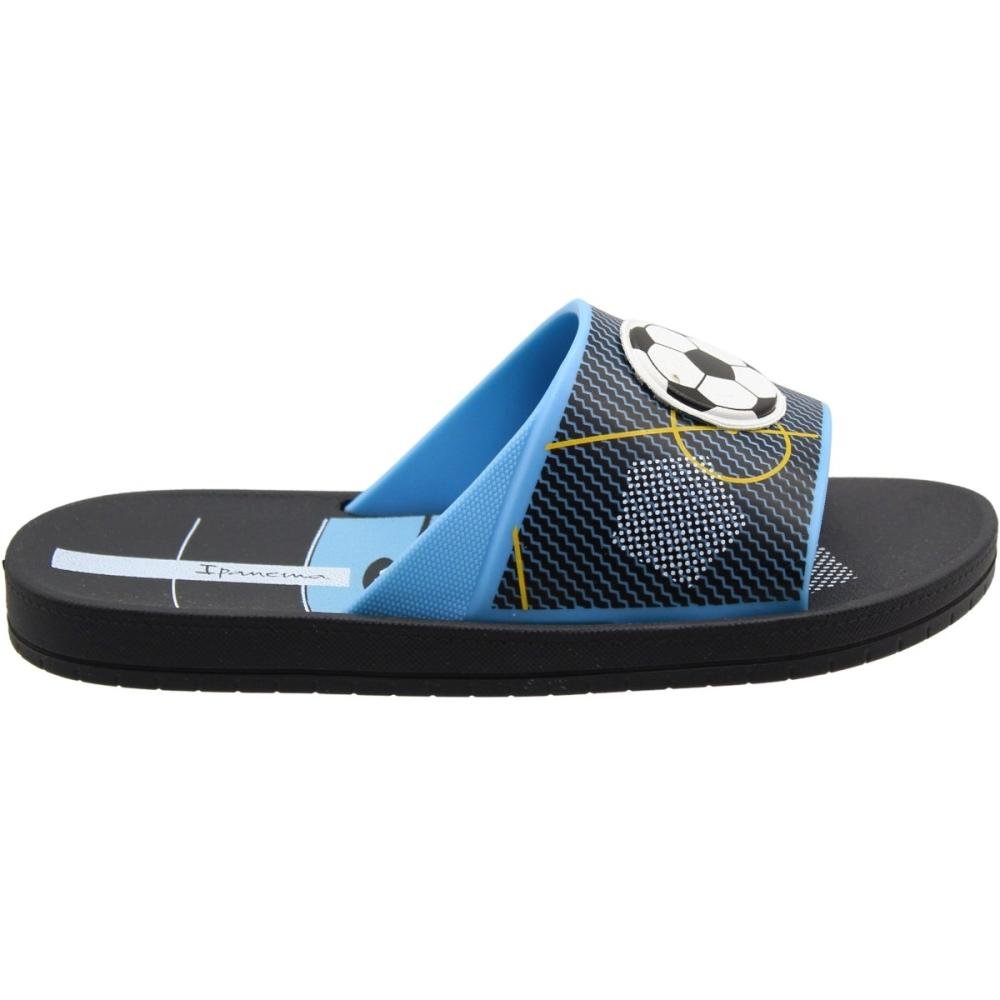 Chinelo Slide Infantil Ipanema Sporty Juvenil Menino Preto 2