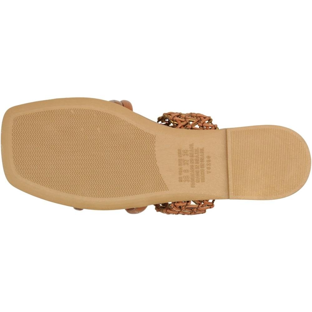 Tamanco Rasteiro Dakota Rives Bico Quadrado Feminino  Bronze 5