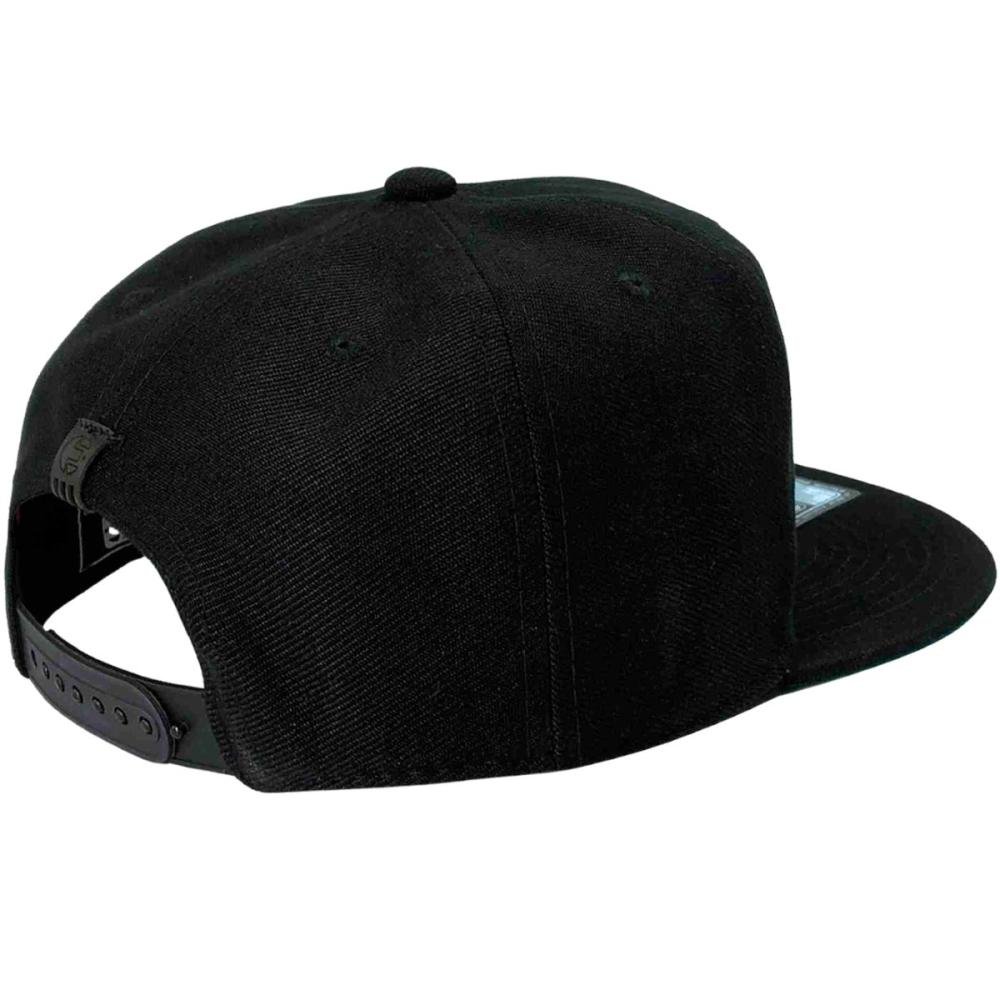 Boné Aba Reta E-Stars Logo Thug Life Alto Relevo Masculino Preto/Branco 3