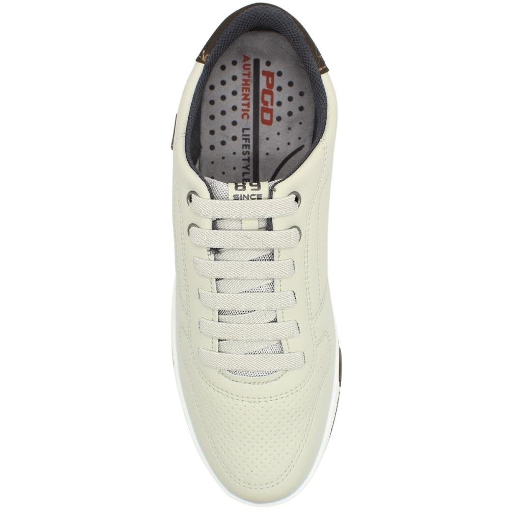 Sapatênis Pegada Element Microfibra Importado Masculino Bege 4