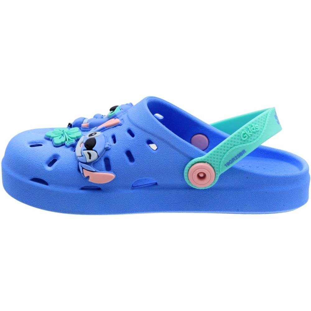 Babuche Infantil Smile Aloha Personagem Unissex Azul 4