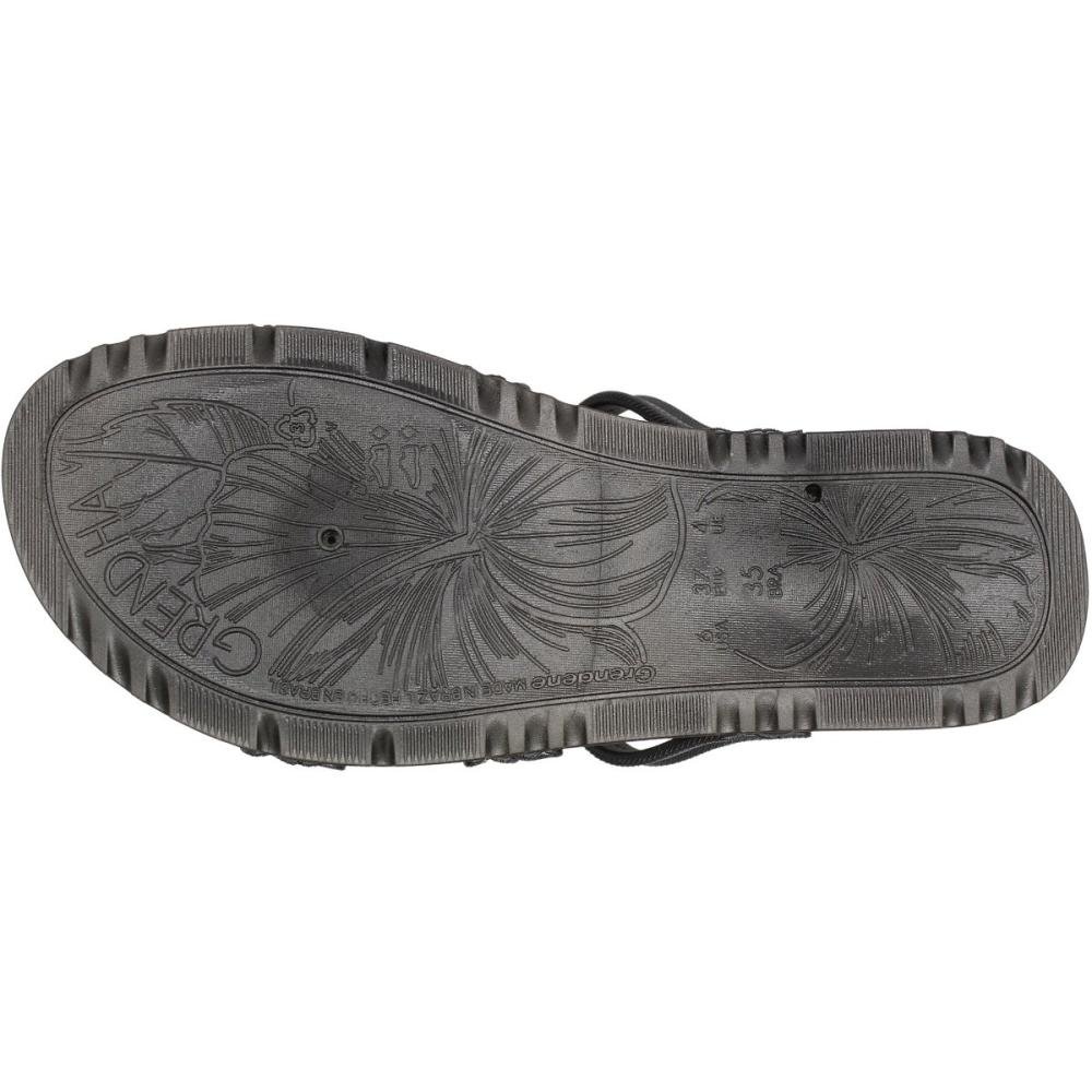Chinelo Slide Grendha Cristais Tiras Finas Feminina Preto 5