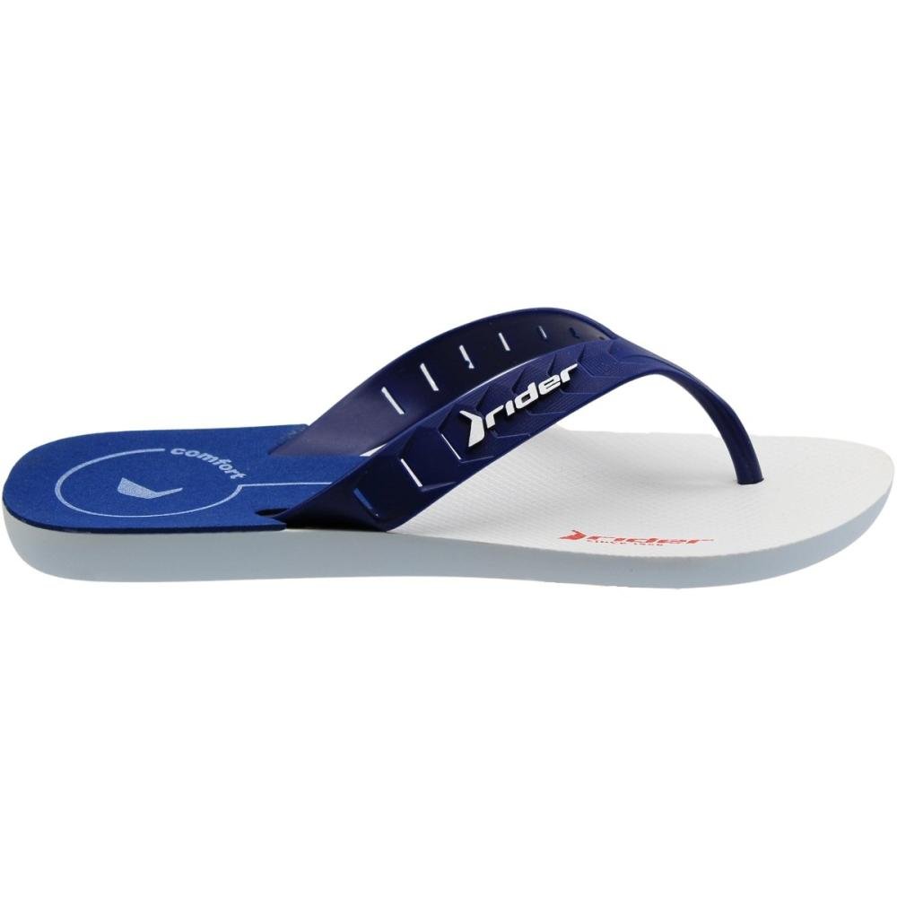 Chinelo de Dedo Rider Street Duo Sport EVA Masculino Azul/Branco 2