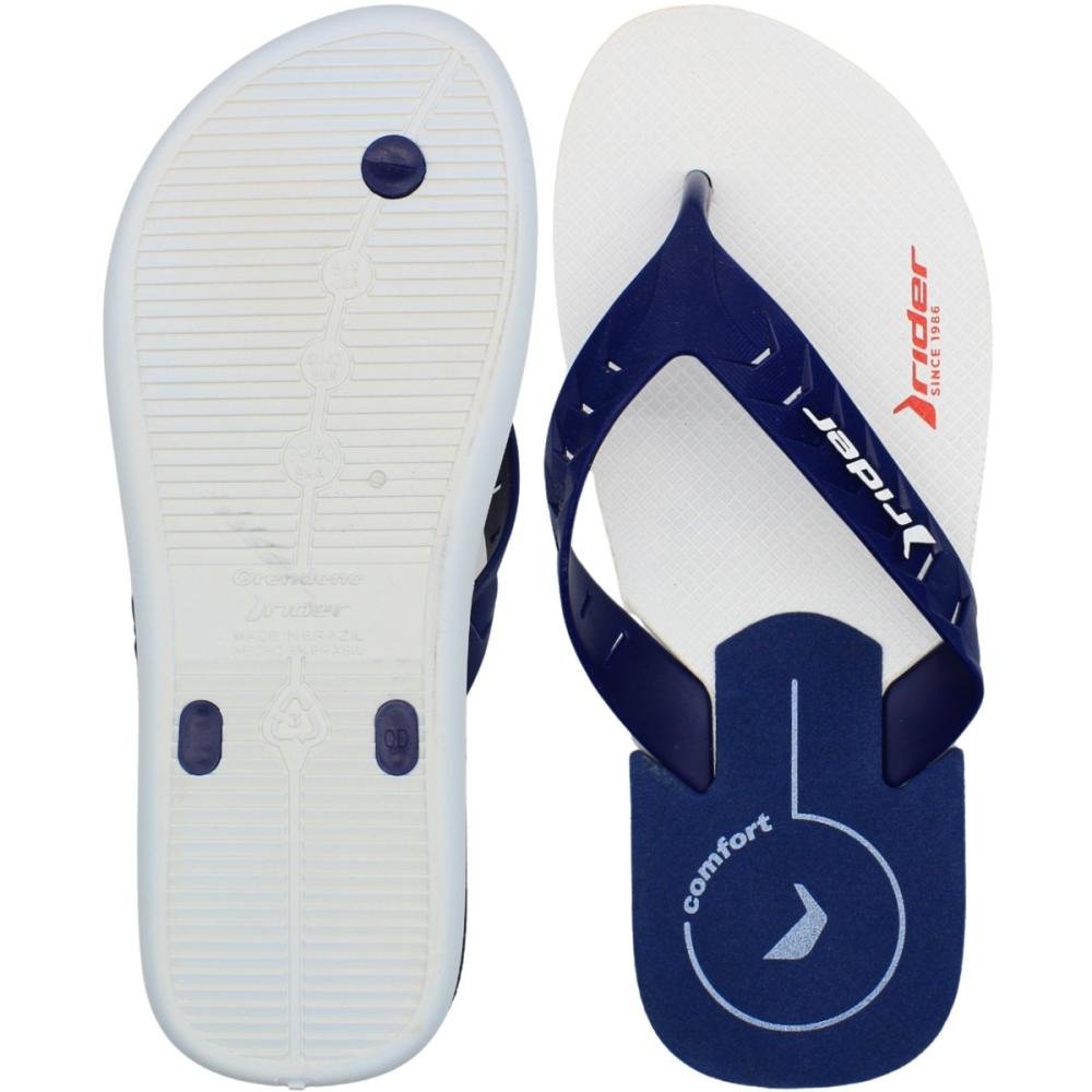 Chinelo de Dedo Rider Street Duo Sport EVA Masculino Azul/Branco 3