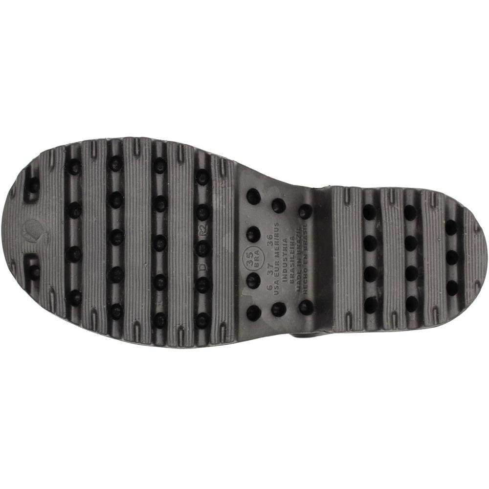 Sandália Salto Plataforma Moleca Apliques EVA Tratorada Feminina Preto 5