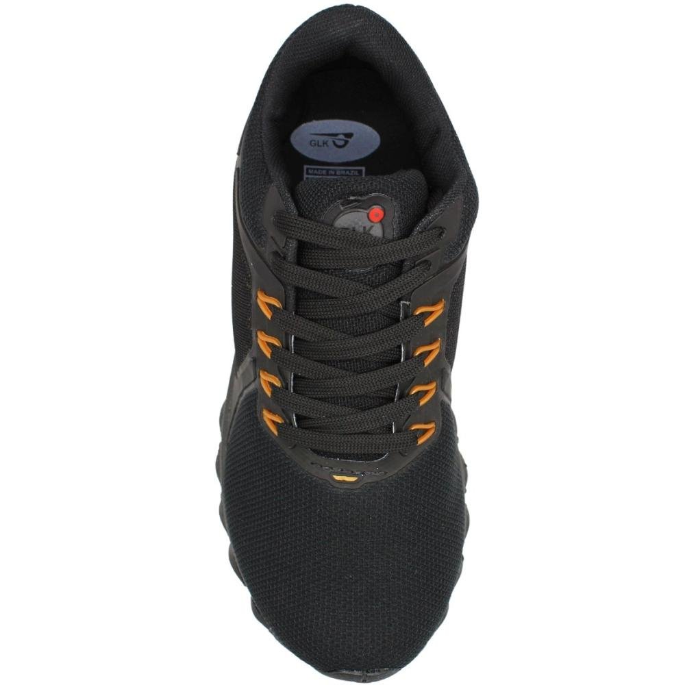 Tênis Esportivo GLK Impact Mesh Macio Masculino Preto 4