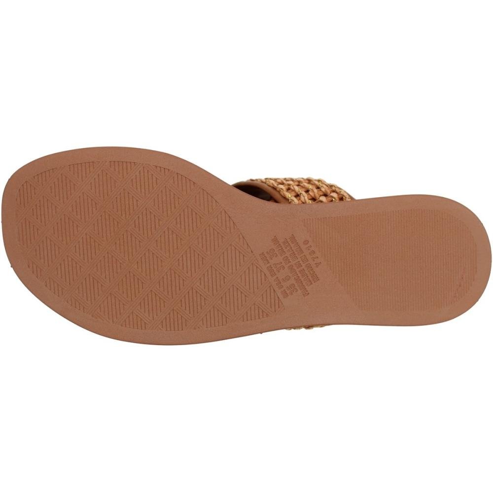 Sandália Plataforma Dakota Vertuo Tira Tramada Pedra Feminina Marrom 5