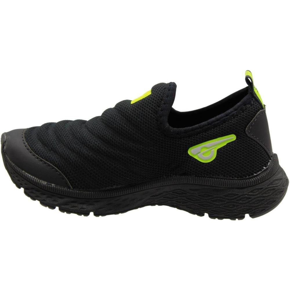 Tênis Esportivo Infantil GLK No Limits Sem Cadarço Menino Preto 2