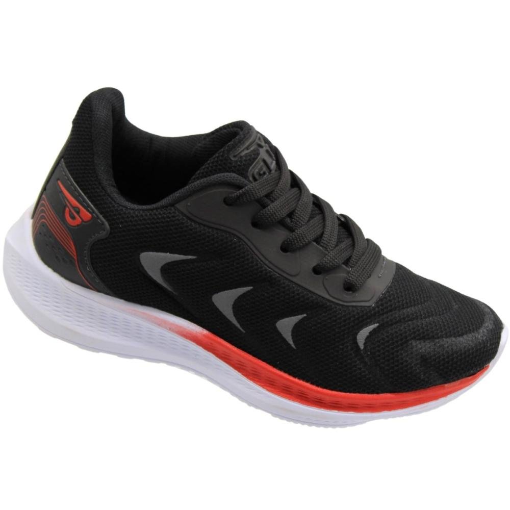 Tênis Esportivo Infantil GLK Wave Runner Macio Menino Preto 3