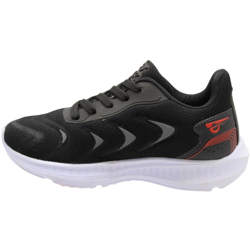Tênis Esportivo Infantil GLK Wave Runner Macio Menino Preto 2