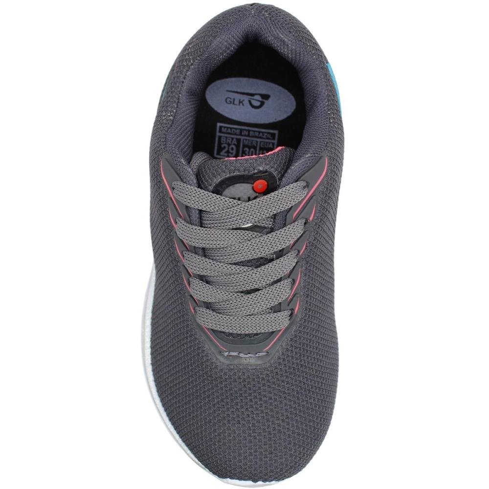 Tênis Esportivo Infantil GLK Mesh Confy Menina Preto 4