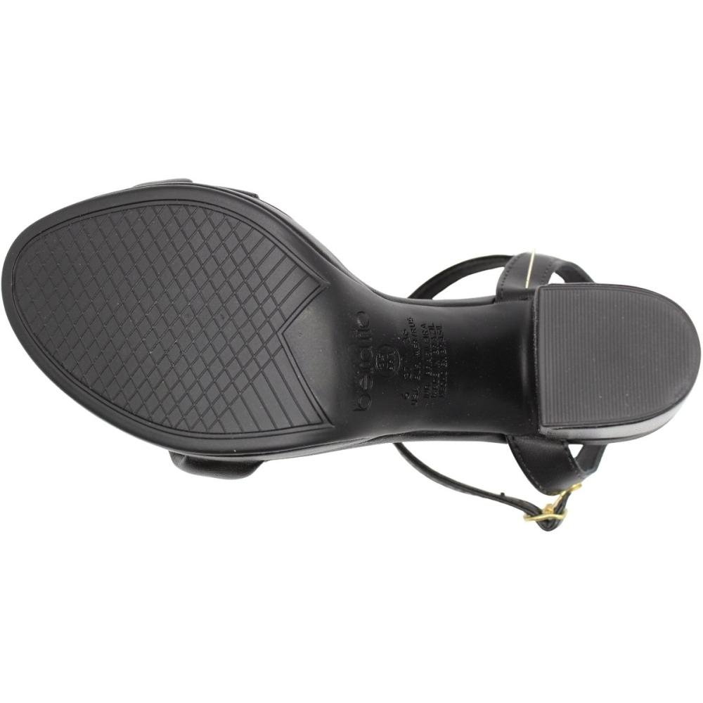 Sandália Salto Alto Beira Rio Elegante Tira Pronta Feminina Preto 5