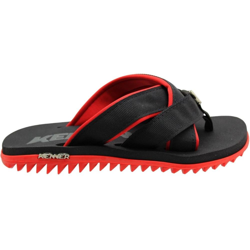 Sandália De Dedo Kenner Spider Tiras Cruzadas Masculina Preto 2
