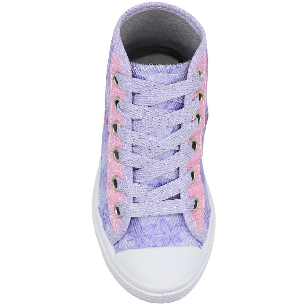 Tênis Casual Infantil Ortobessa Cano Médio Stitch Juvenil Menina Roxo 4