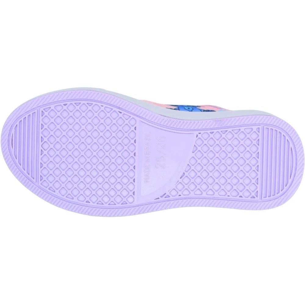 Tênis Casual Infantil Ortobessa Cano Médio Stitch Juvenil Menina Roxo 5