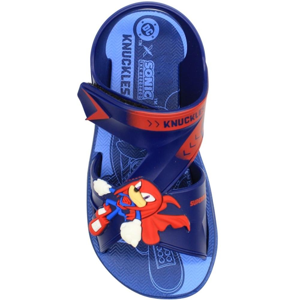 Sandália Infantil Grendene Kids Ouriço Azul DC Heroes Menino Azul 4