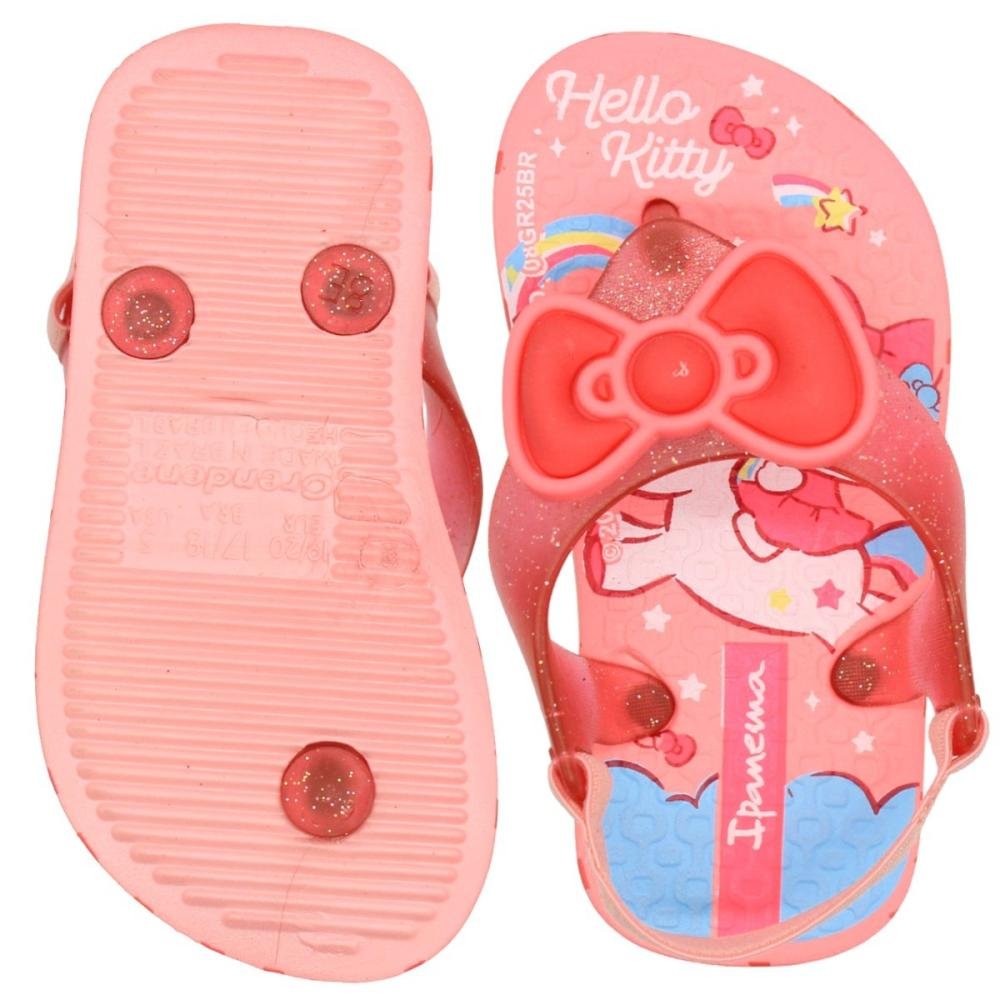 Sandália de Dedo Ipanema Gatinha Funny Glitter Infantil Menina Rosa 3