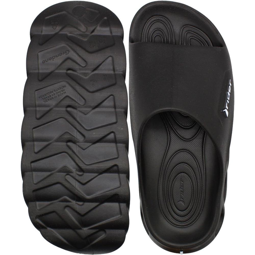 Chinelo Slide Rider R Power Lite Vazado Macio Masculino Preto 3