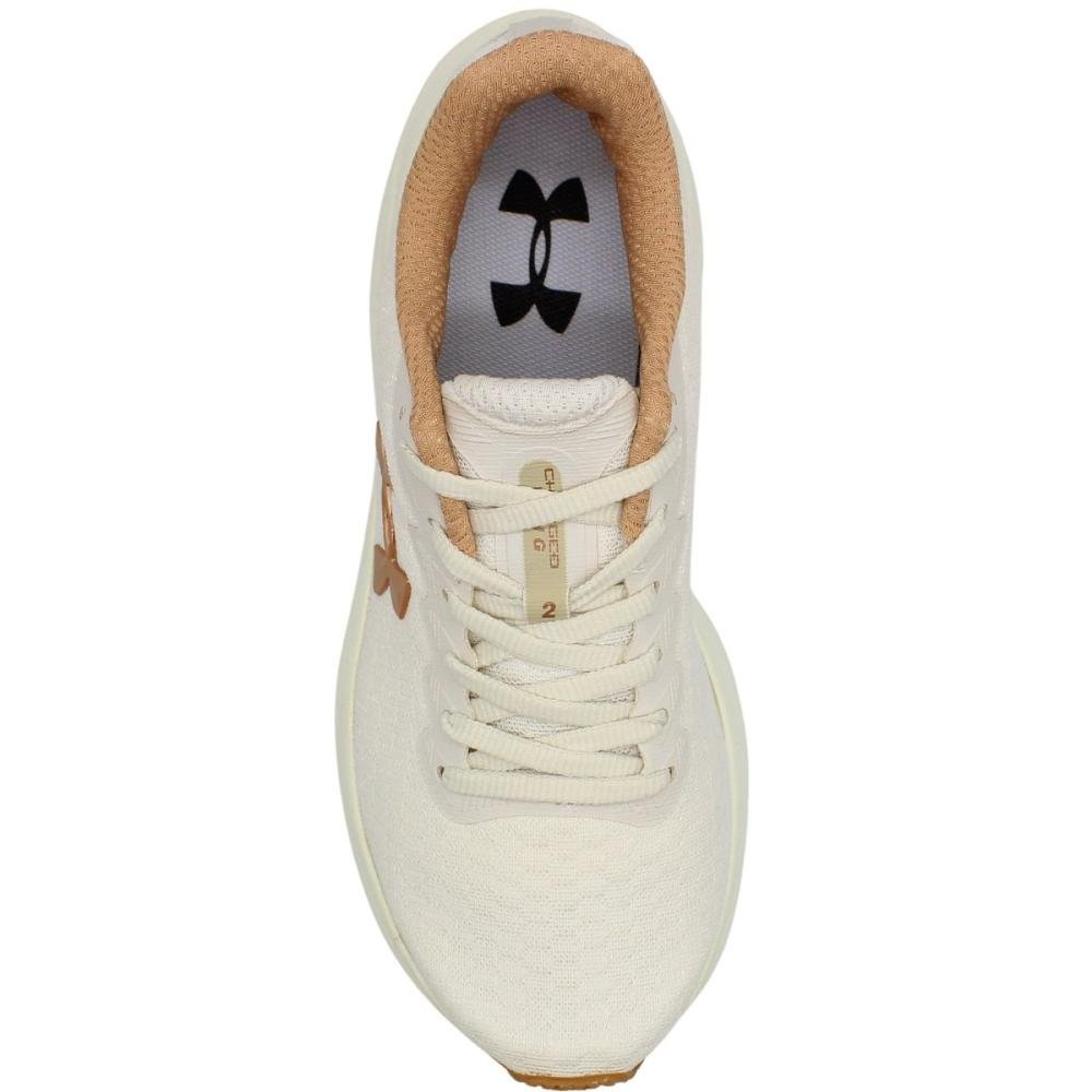 Tênis Esportivo Under Armour Charged Wing 2 Feminino Branco 4