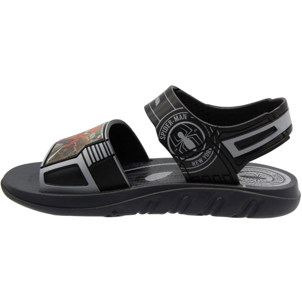 Sandália Papete Grendene Kids The Amazing Estampado Juvenil Menino Preto 3