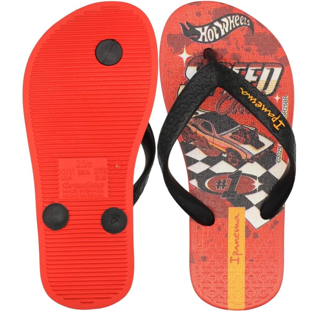 Chinelo de Dedo Infantil Ipanema Juvenil Speed Club Menino Vermelho 3