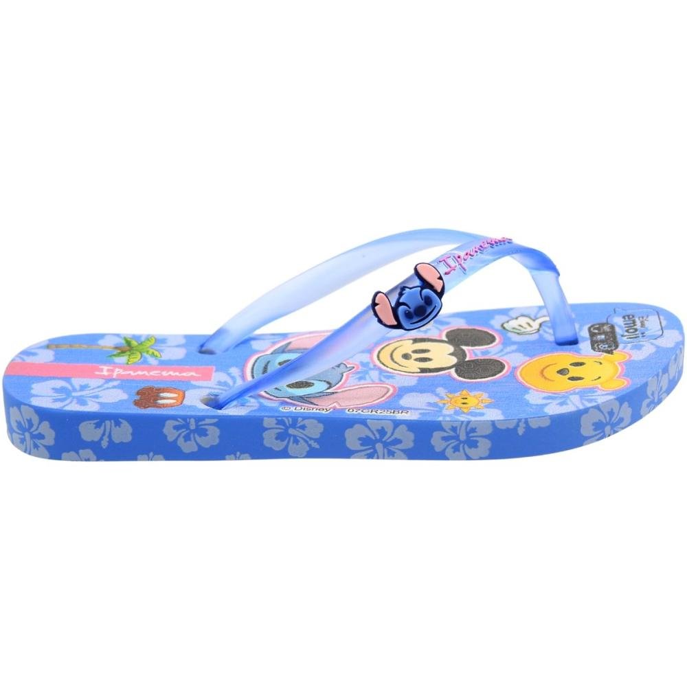 Chinelo de Dedo Infantil Ipanema Joy Emoji Personagens Menina Azul 2