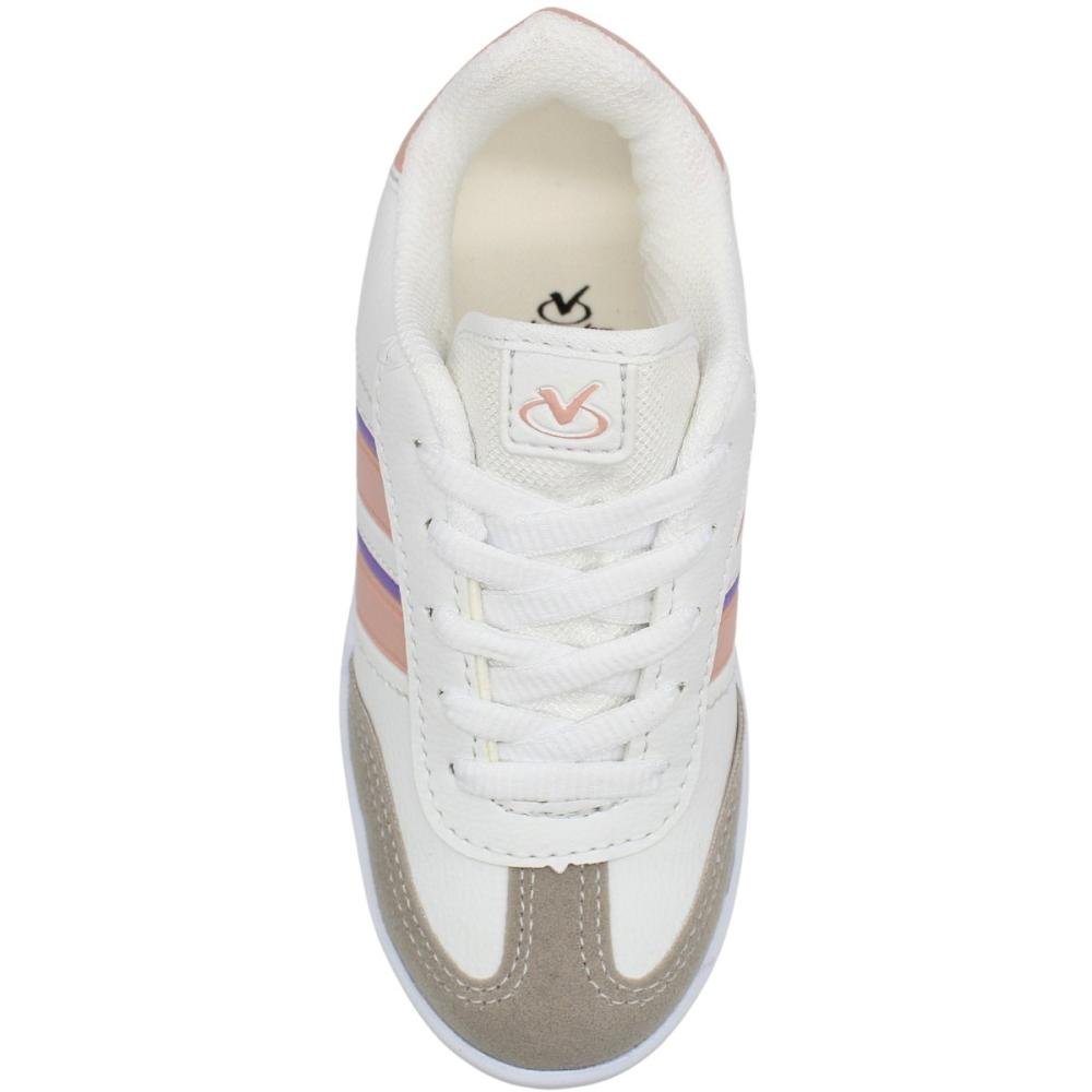 Tênis Casual Infantil Via Vip Juvenil Menina  Branco 4