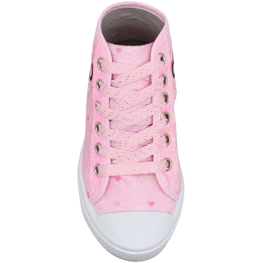 Tênis Casual Infantil Ortobessa Cano Alto Panda Menina Rosa 4