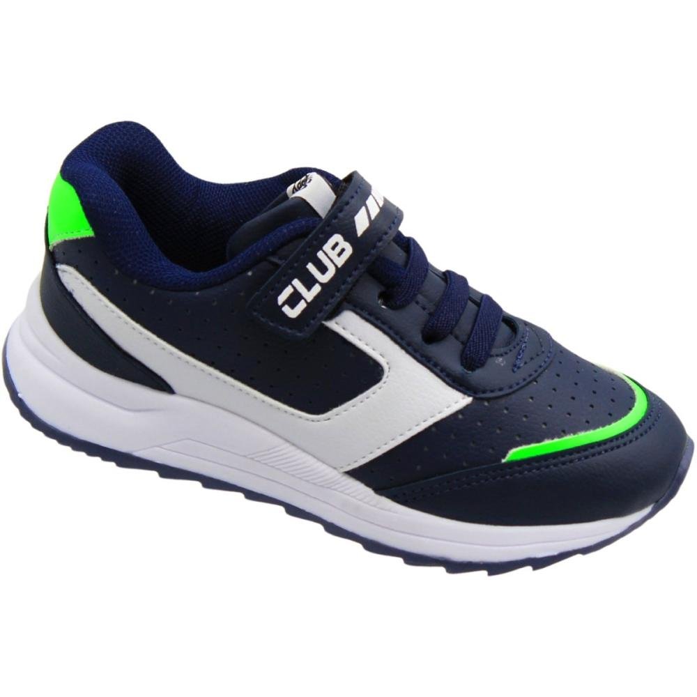 Tênis Jogging Infantil Club Happy Action Perfuros Menino Azul 3