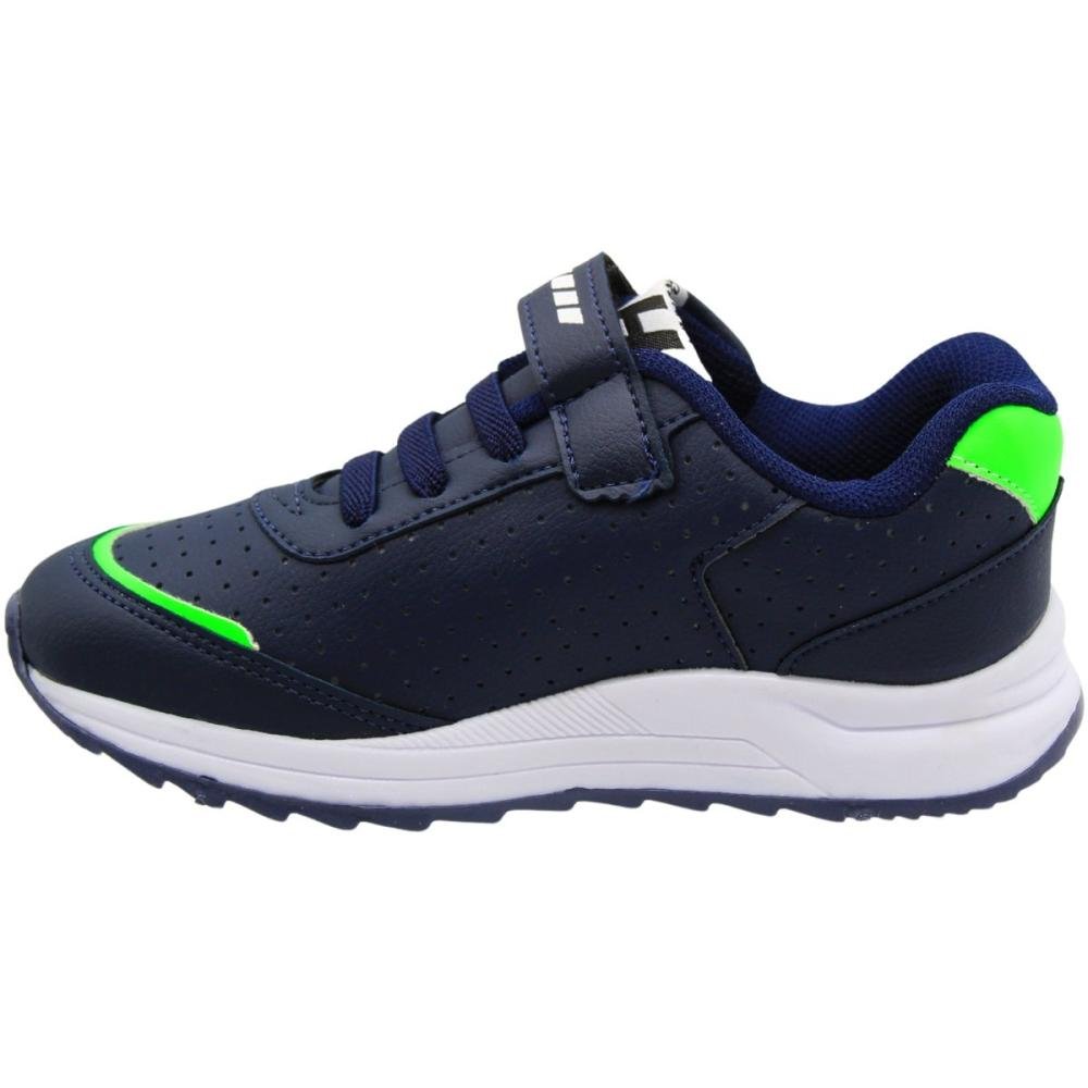 Tênis Jogging Infantil Club Happy Action Perfuros Menino Azul 2