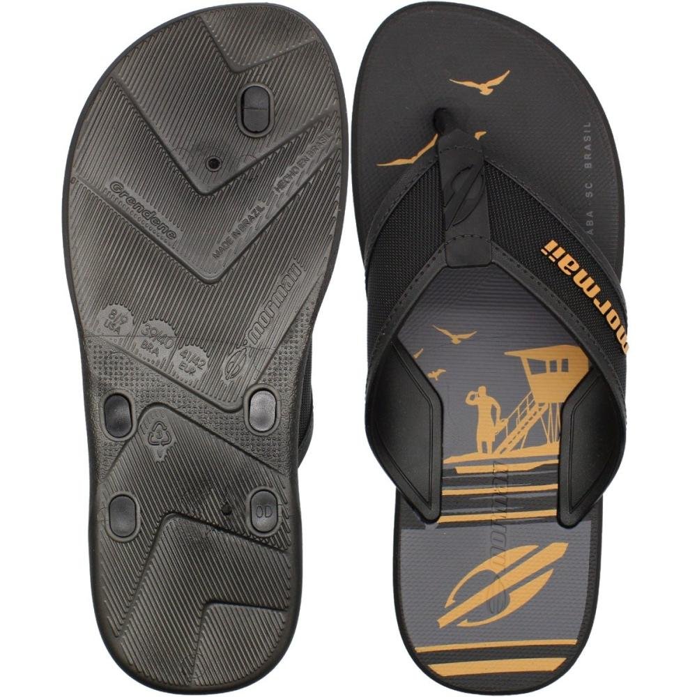 Chinelo De Dedo Mormaii Wave III Tira Grossa Masculino Preto 3