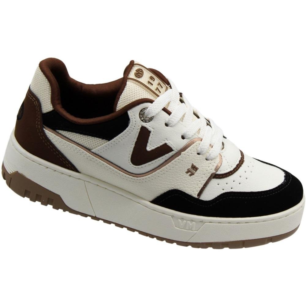 Tênis Plataforma Casual Via Marte Retrô 80's Macio Feminino Bege 3