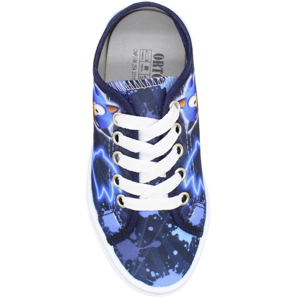 Tênis Casual Infantil Ortobessa Fast Hedgehog Menino Azul 4
