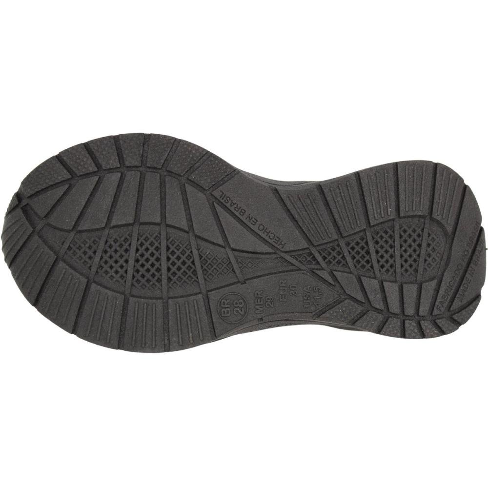 Tênis Slip On Sem Cadarço Ortofino Macio Juvenil Menino Preto 5