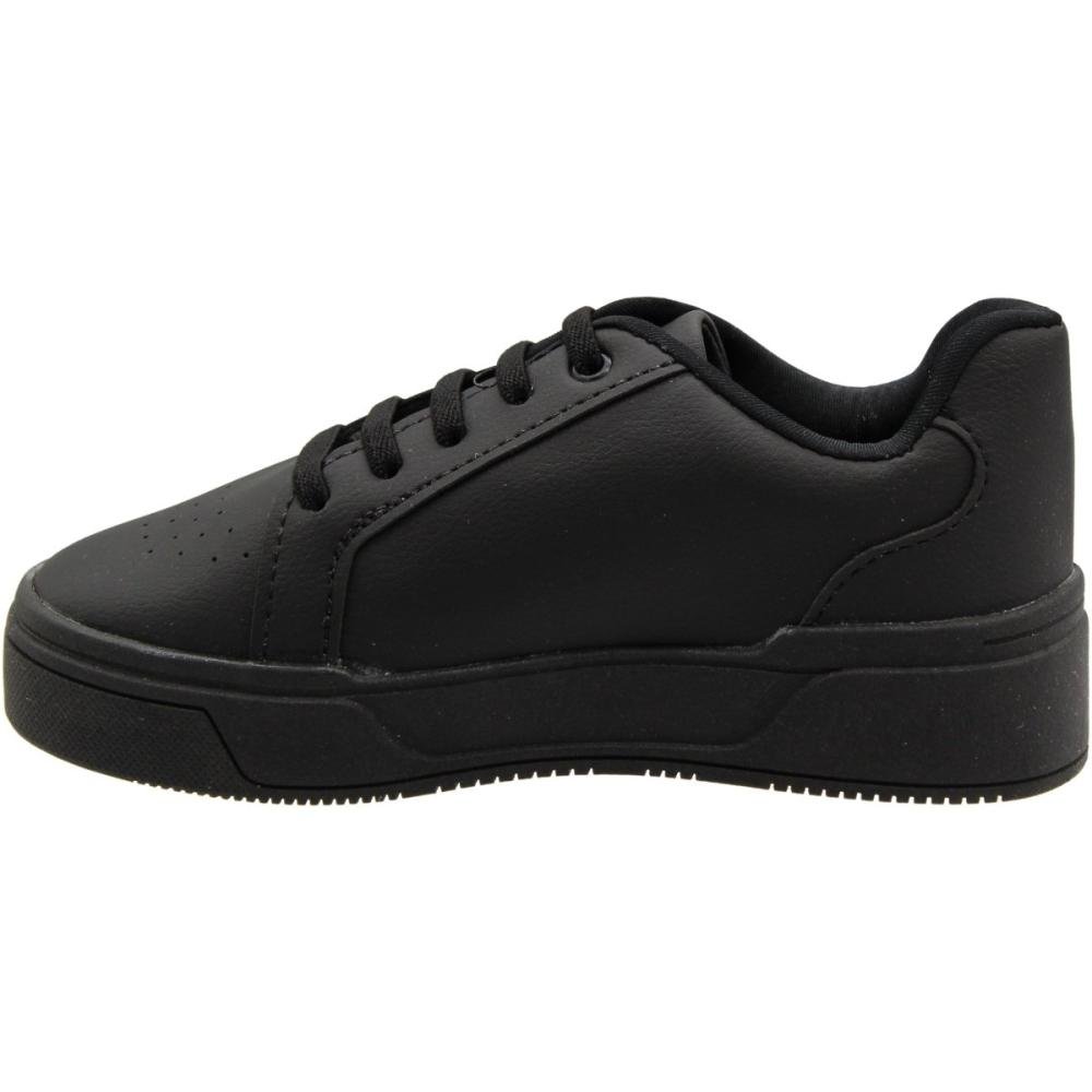 Tênis Casual Escolar Ortofino Cadarço Elástico Meninos Preto 2