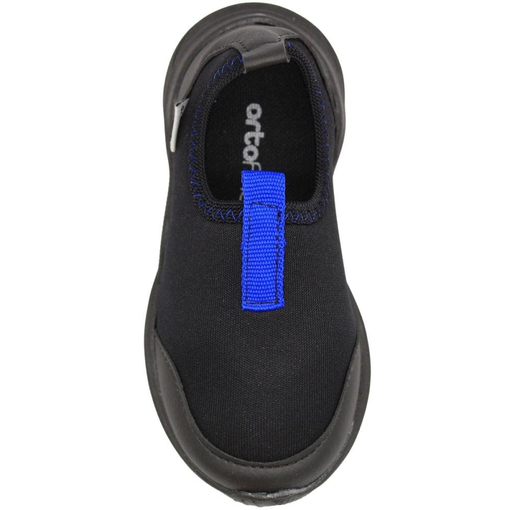 Tênis Slip On Infantil Ortofino Sem Cadarço Menino Preto 4