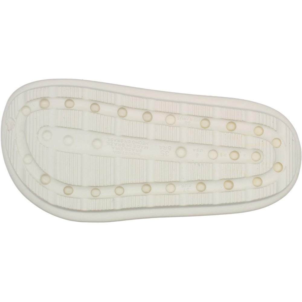 Babuche Moleca Furos Apliques Personalizáveis Macia Feminina Branco 5
