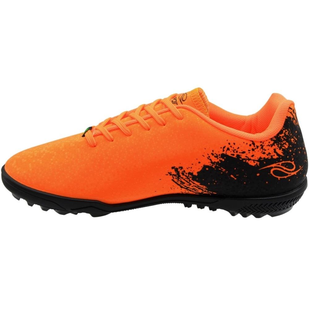 Chuteira Society Dalponte Space Pixel Runner Masculina Laranja 2