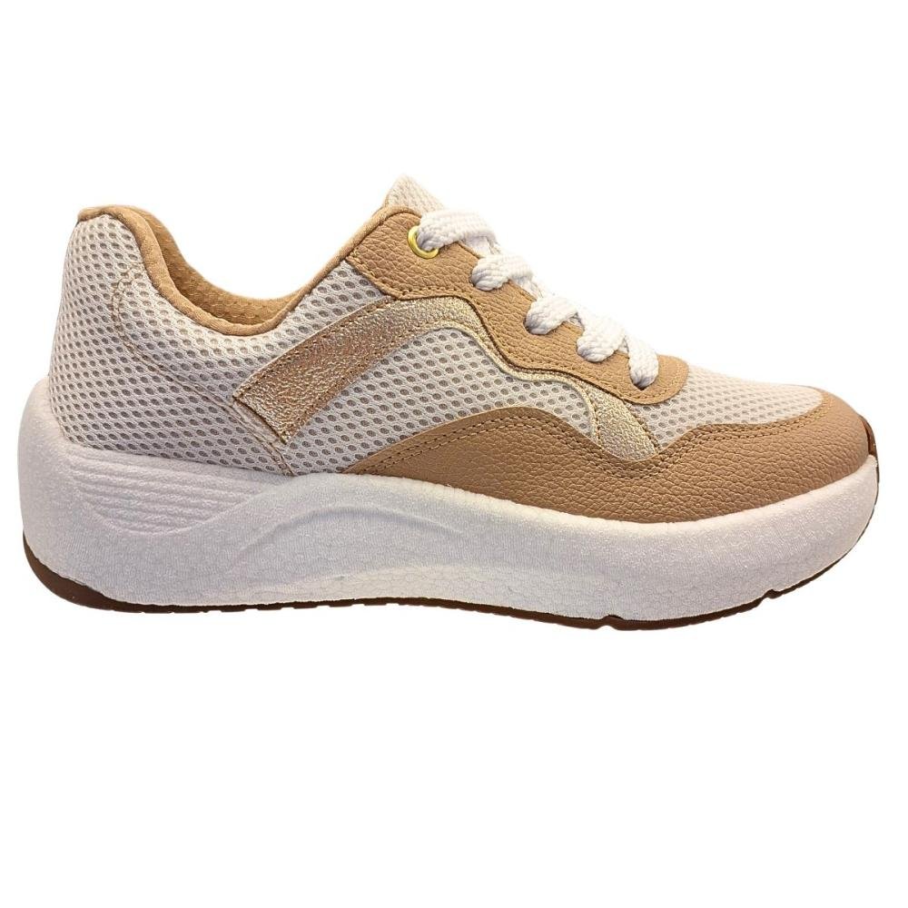 Tênis Jogging Beira Rio Nylon Recorte Brilhante Feminino