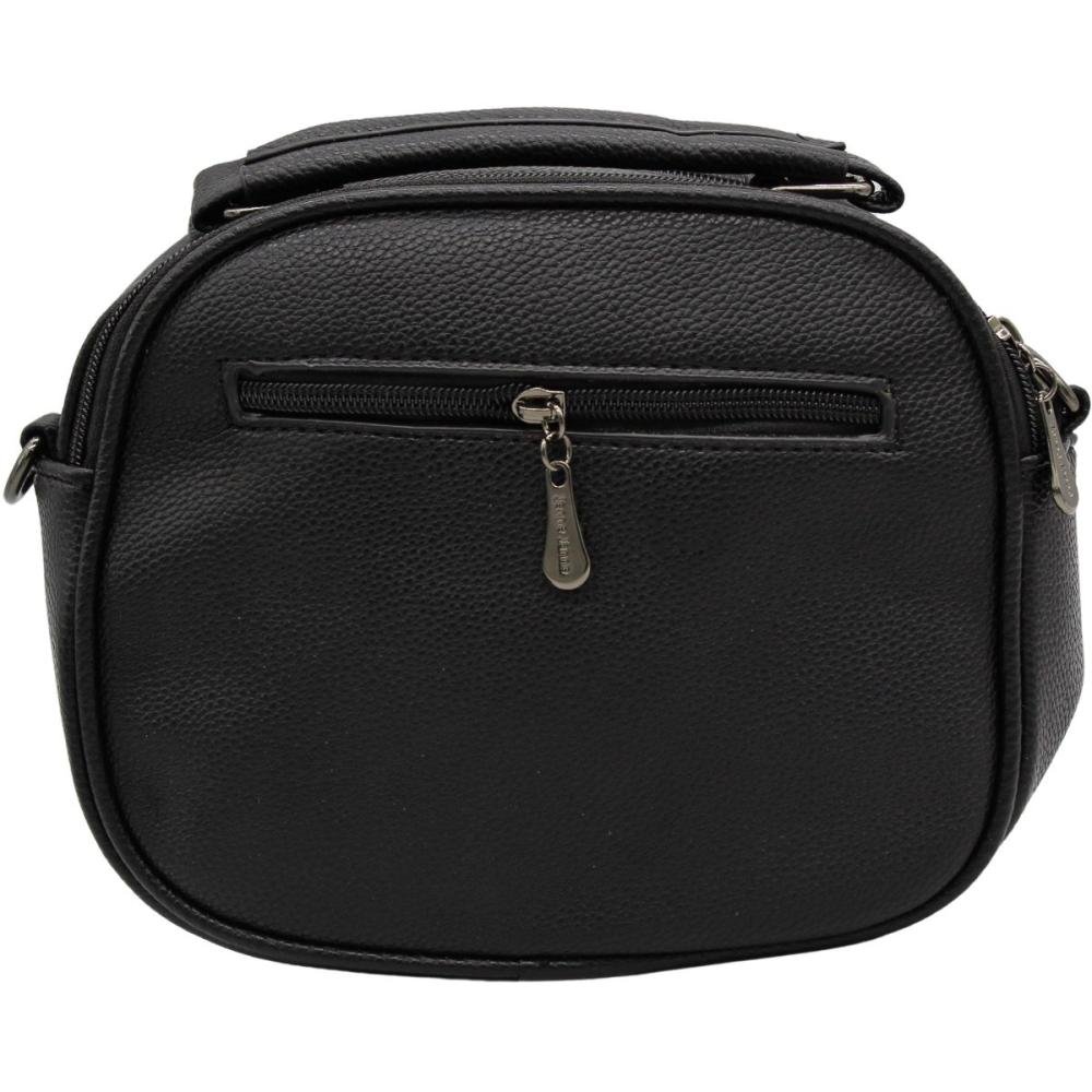 Bolsa de Ombro Jenne Janne Multiuso Alça Transversal Feminina Preto 3