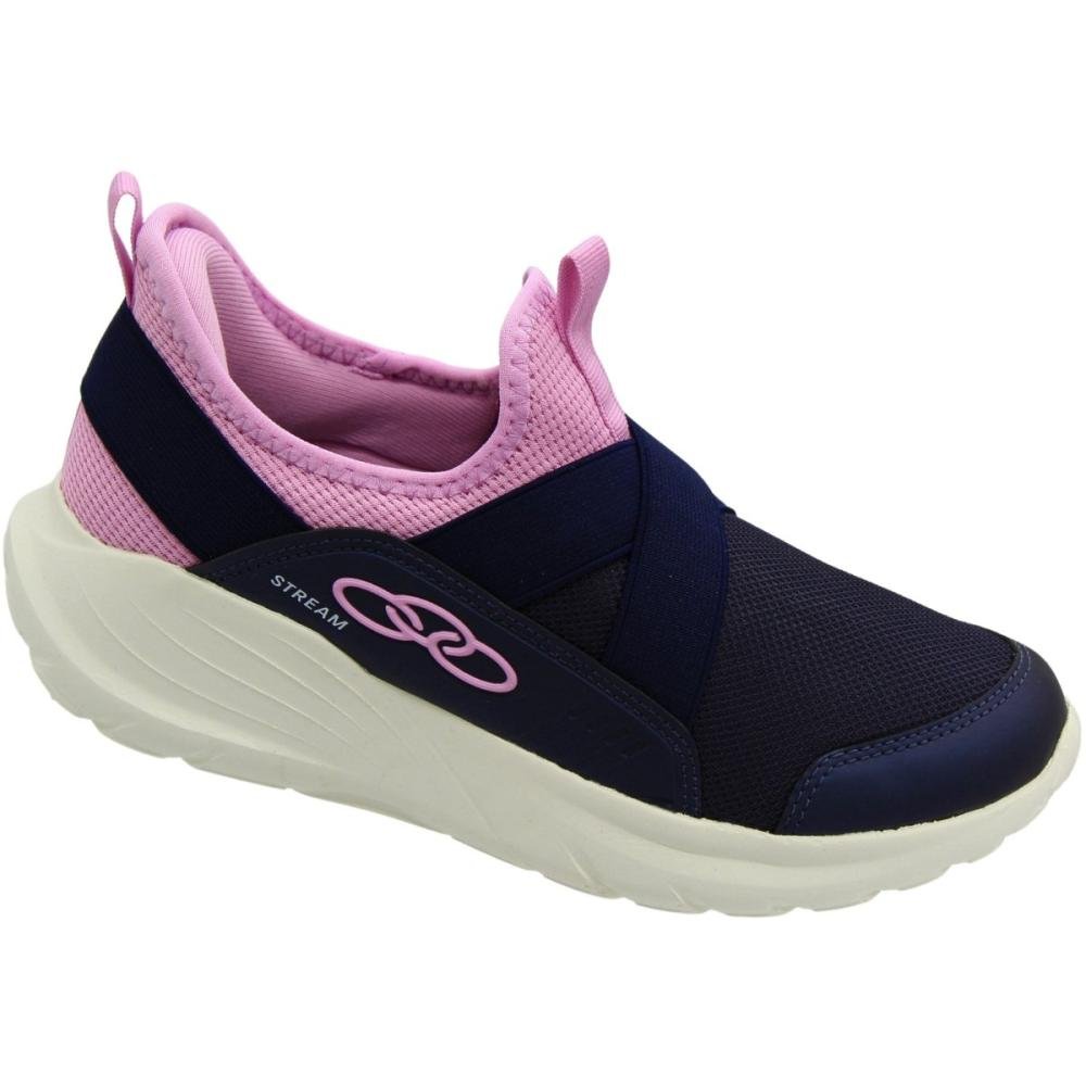 Tênis Esportivo Juvenil Slip On Olympikus Stream Stone Azul/Lilás 3