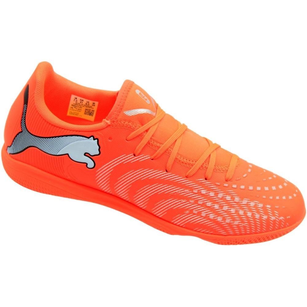 Chuteira Futsal Indoor Puma Future 9 Play IT Laranja 3