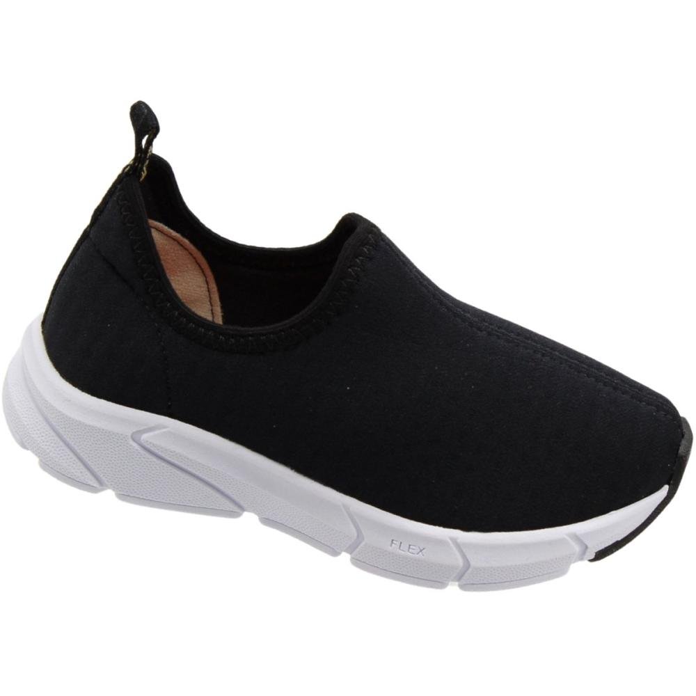 Tênis Infantil Kidy Energy Colegial Slip On Menino Preto 3