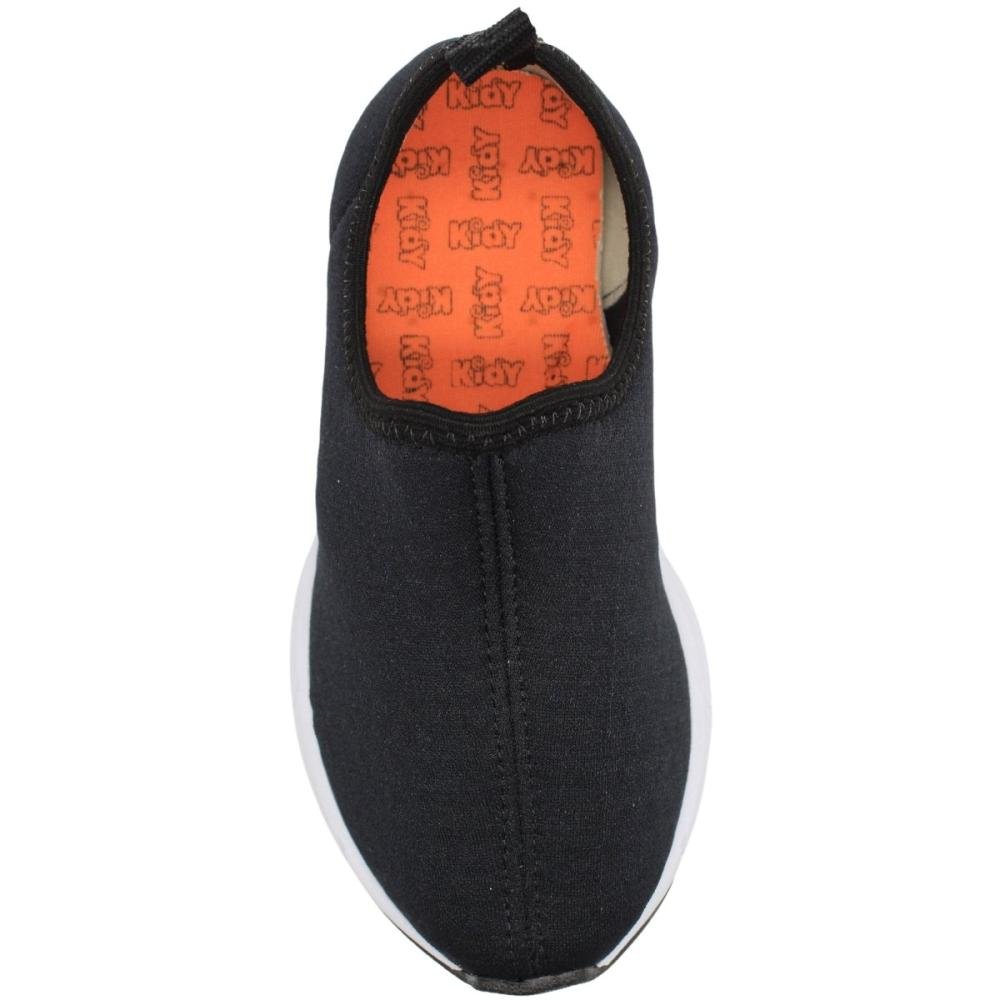 Tênis Infantil Kidy Energy Colegial Slip On Menino Preto 4
