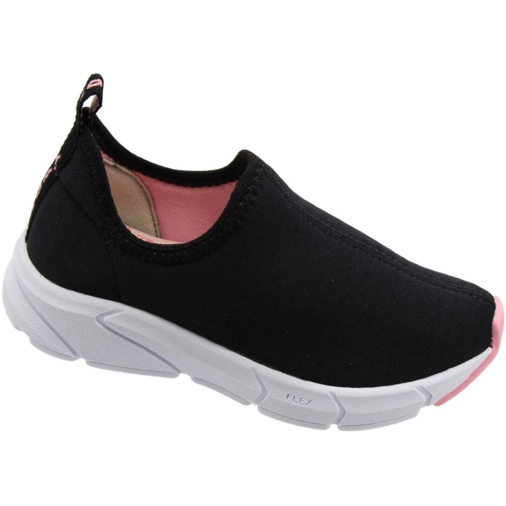 Tênis Infantil Kidy Energy Slip On Menina Preto 3