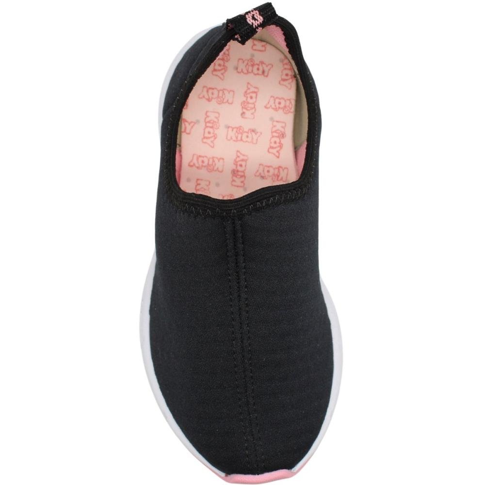 Tênis Infantil Kidy Energy Slip On Menina Preto 4