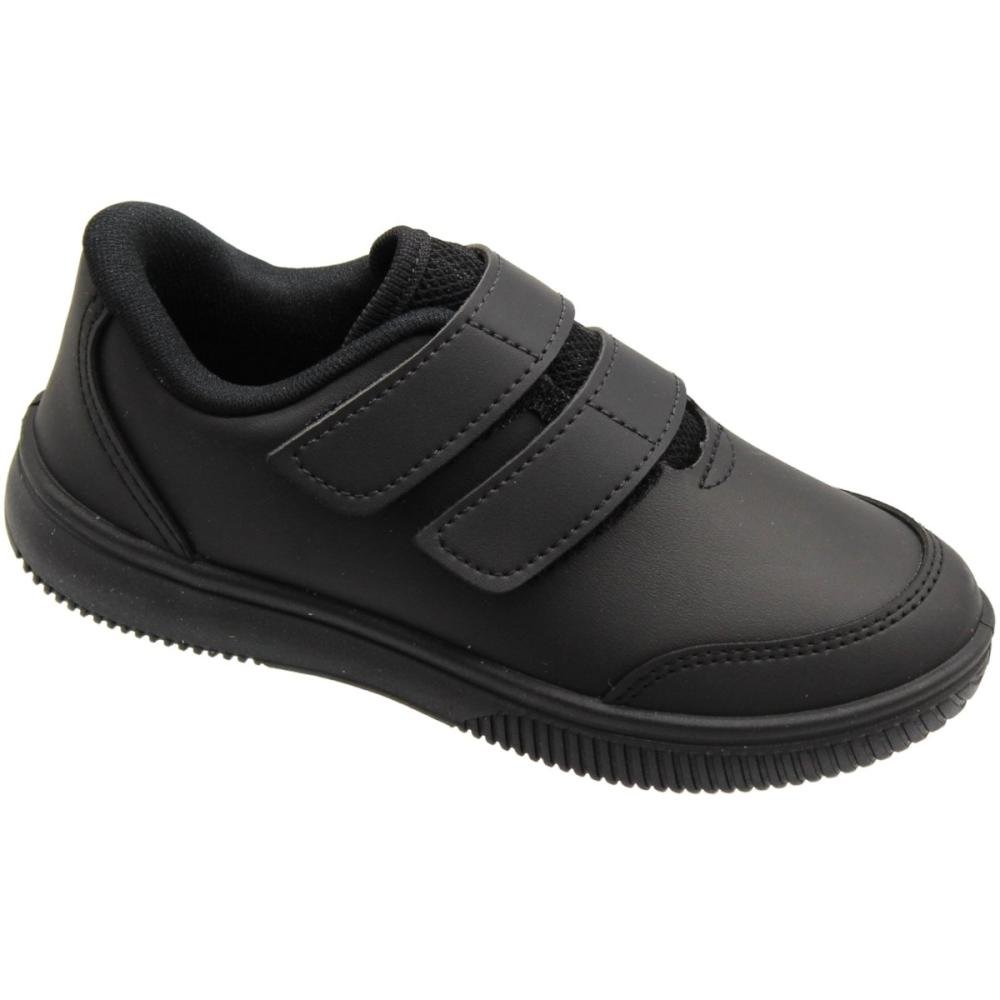 Tênis Infantil Kidy Usefull College Escolar Menino Preto 3