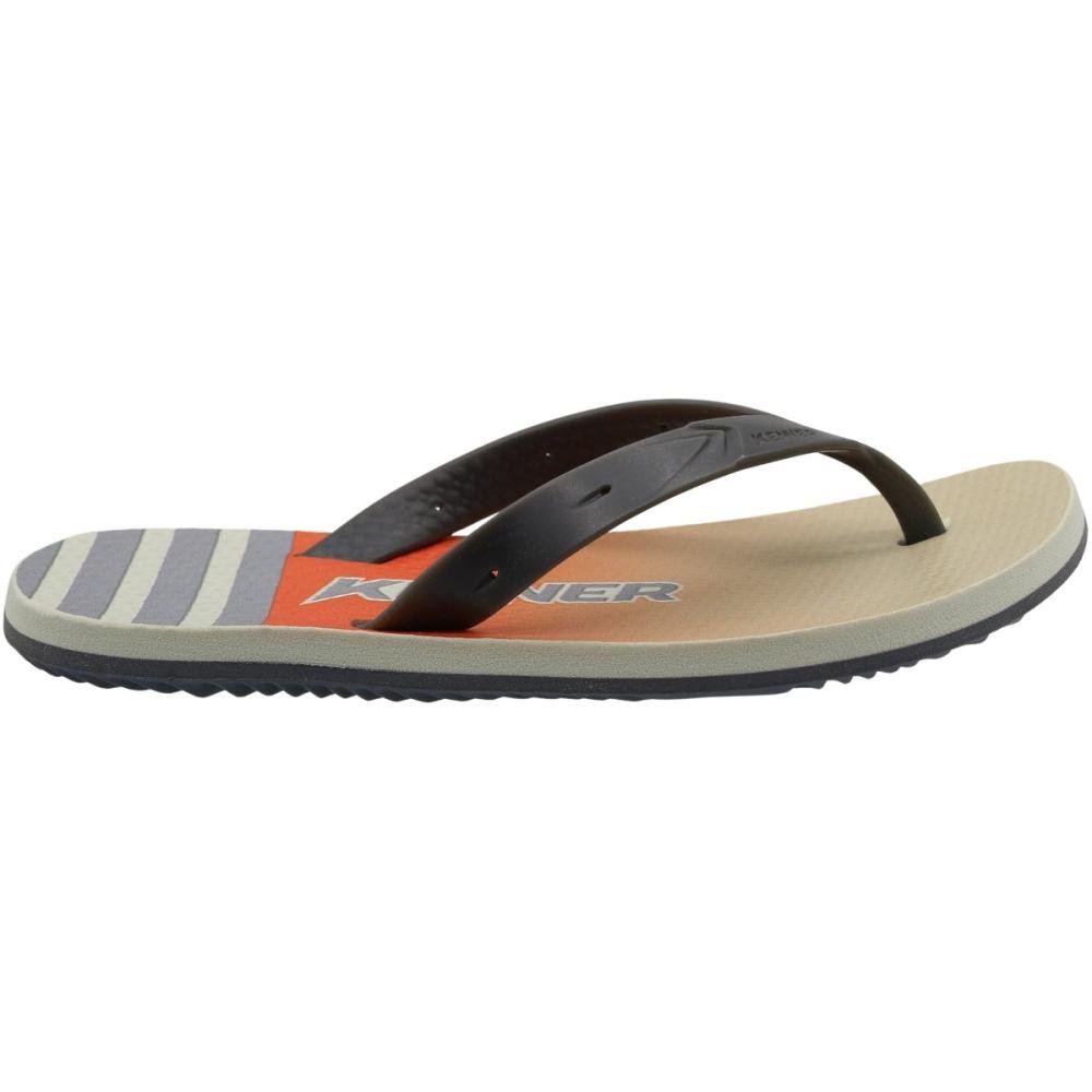 Sandália de Dedo Kenner Summer Listras masculino Preto 2